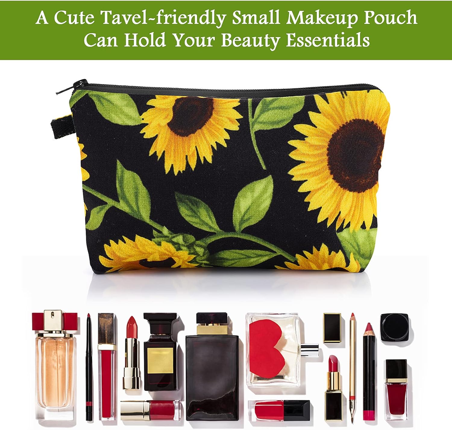 Trousse de maquillage en toile : l'organiseur parfait pour femmes et filles en voyage – Image 2