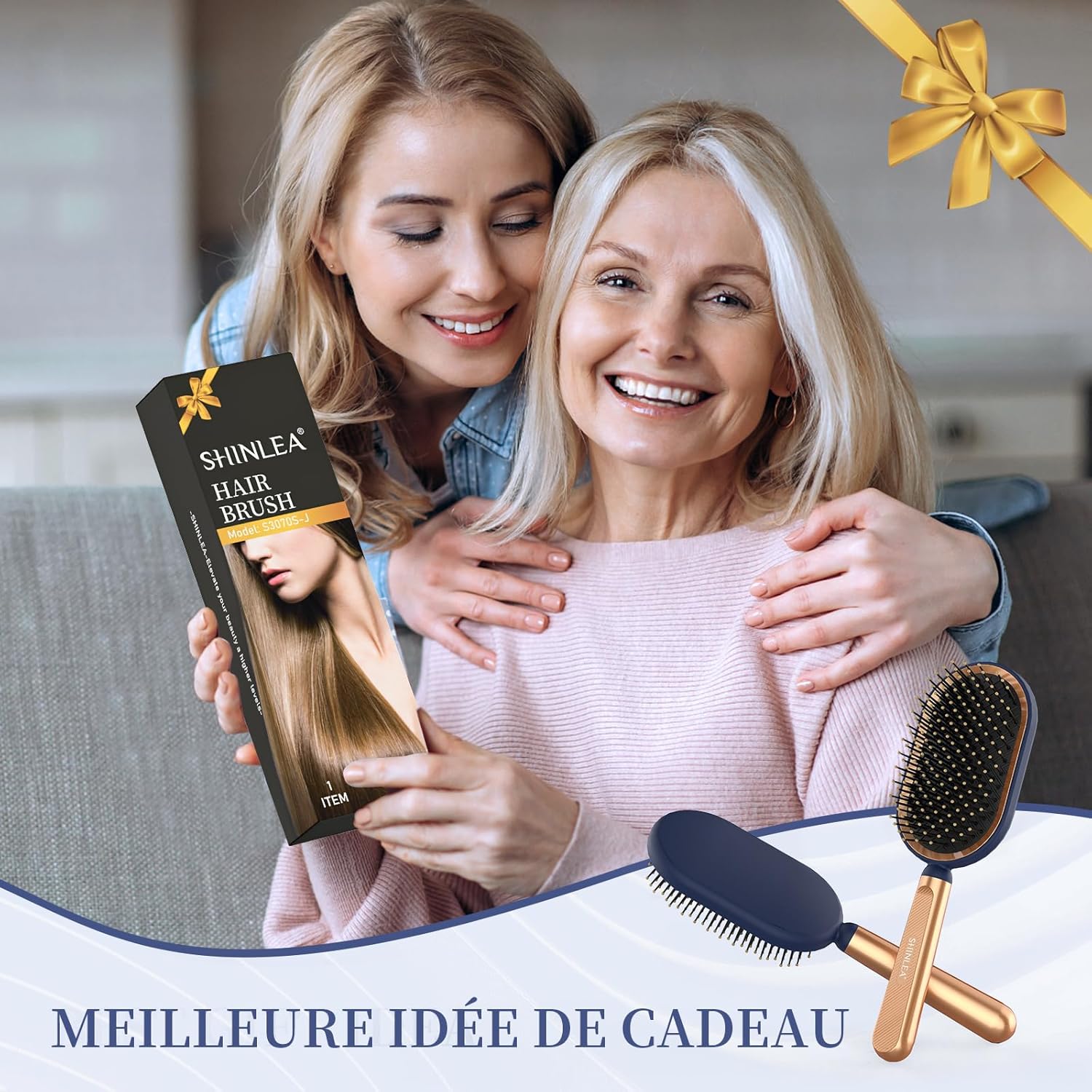 Brosse démêlante pour cheveux longs ou bouclés : réduisez les enchevêtrements et la casse pour toute la famille – Image 7