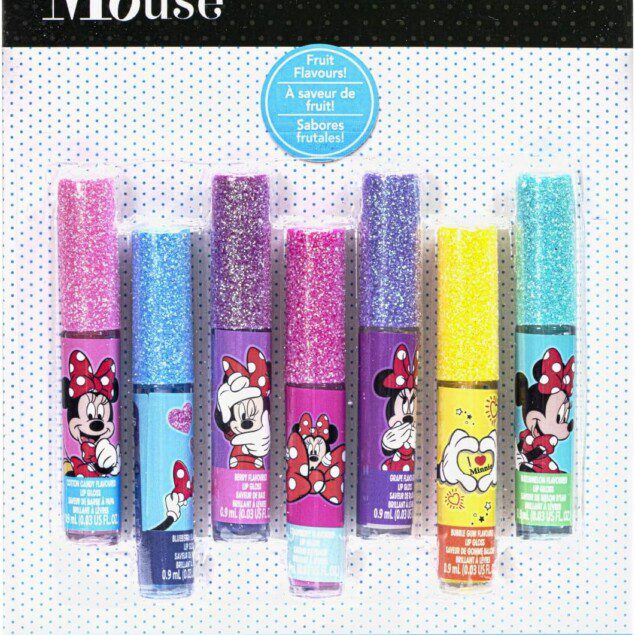 Kit de maquillage végétalien Minnie Mouse : 7 pièces pour filles et tout-petits, idéal pour les fêtes et les anniversaires