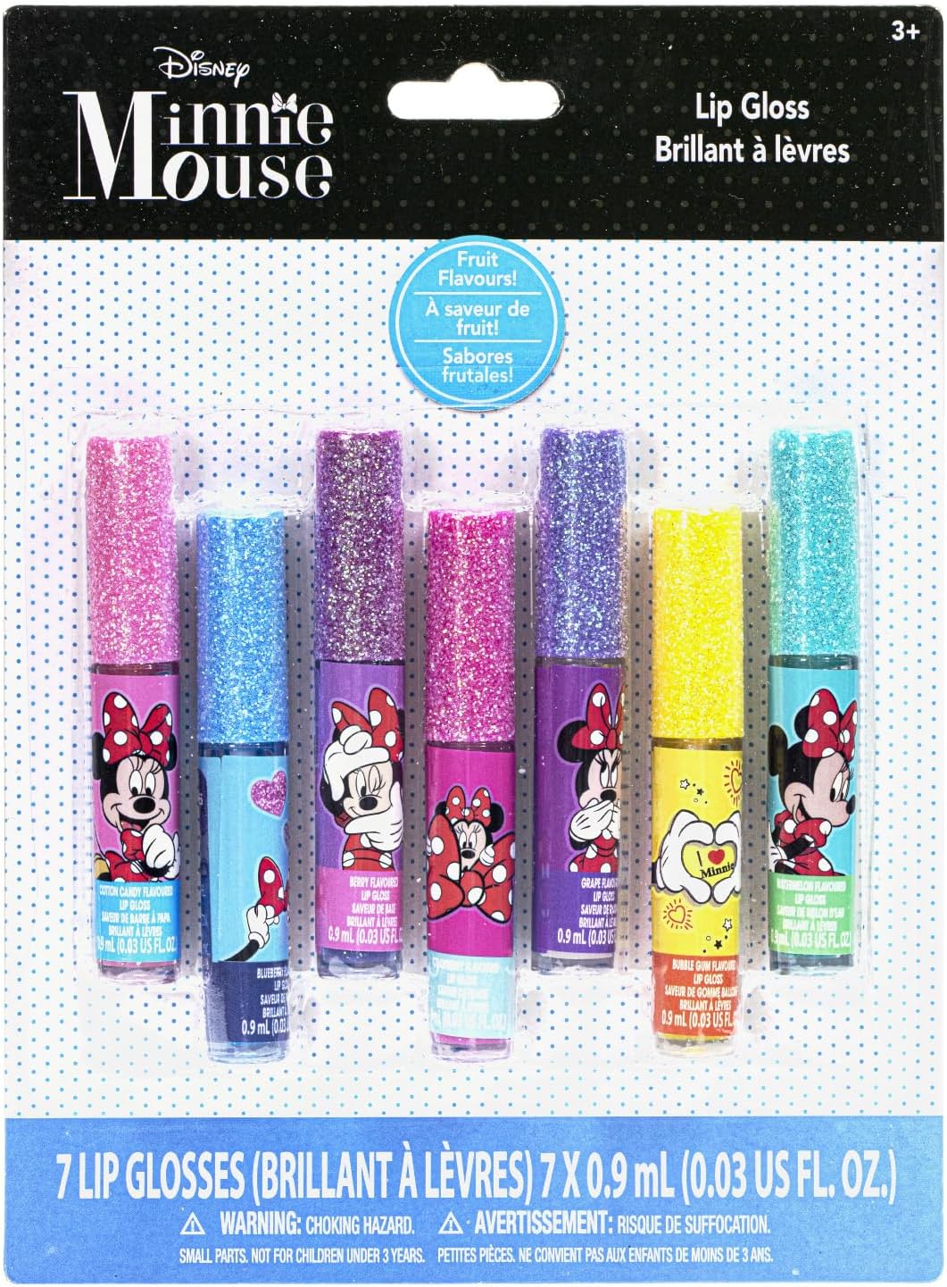 Kit de maquillage végétalien Minnie Mouse : 7 pièces pour filles et tout-petits, idéal pour les fêtes et les anniversaires