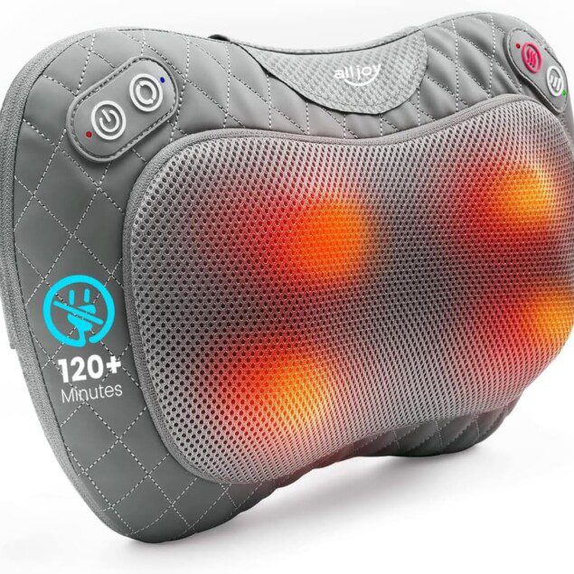 Coussin de massage sans fil : l'appareil shiatsu idéal pour un soulagement instantané du dos et du cou à la maison, au bureau ou en voiture