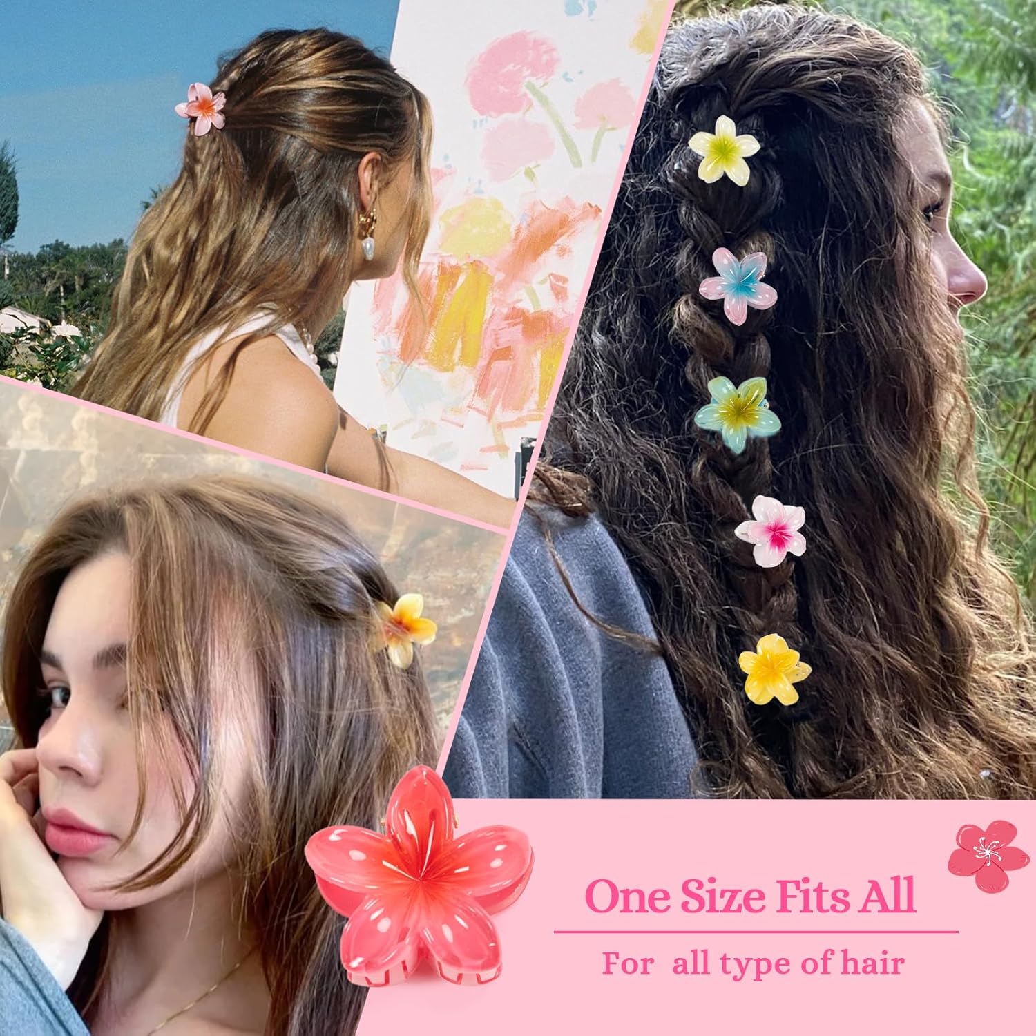 Pinces à cheveux fleurs : le lot de 15 accessoires élégants pour femmes et filles – Image 4