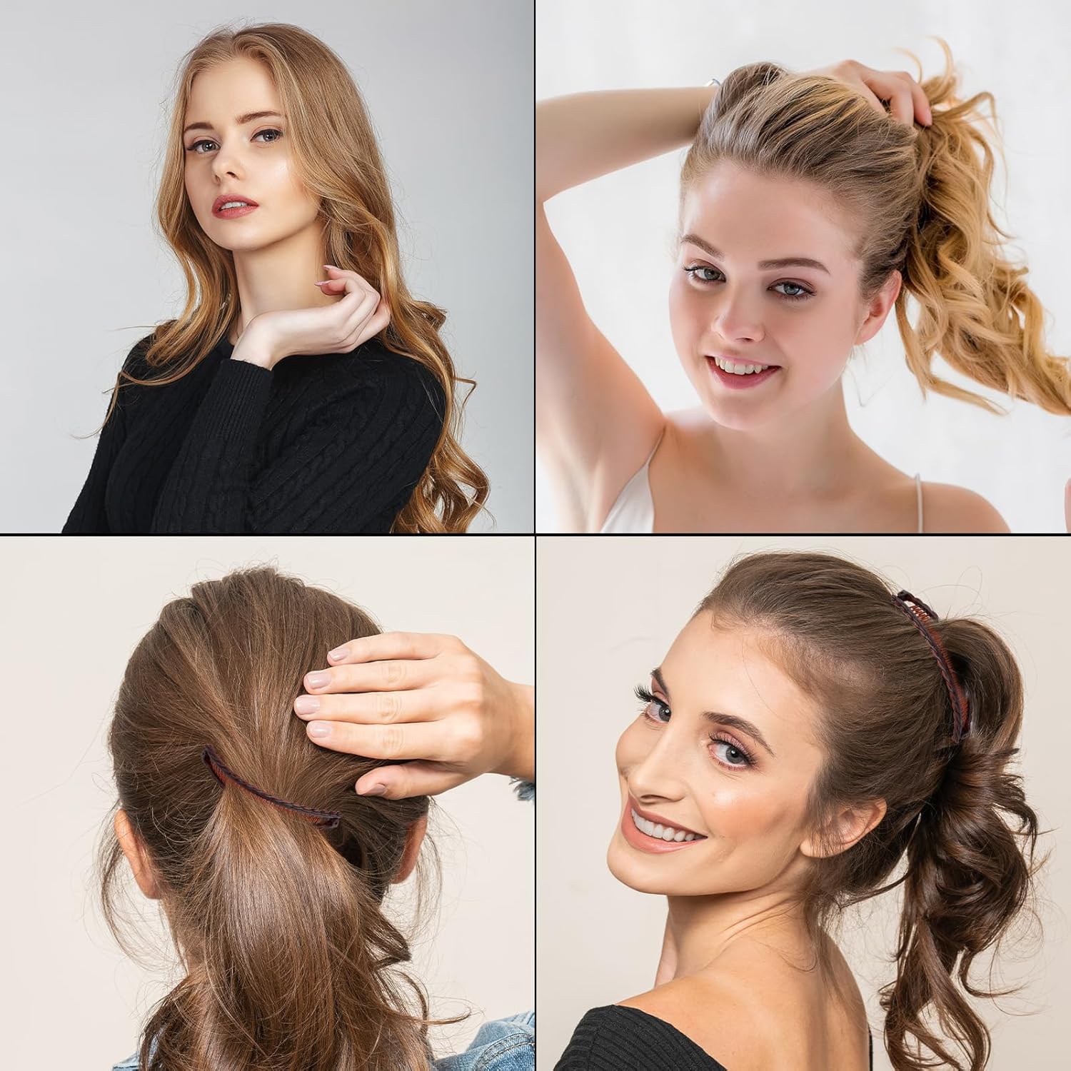 Pinces à cheveux banane : 3 pièces vintage élégantes pour femmes, l'accessoire de beauté idéal pour un style raffiné – Image 6