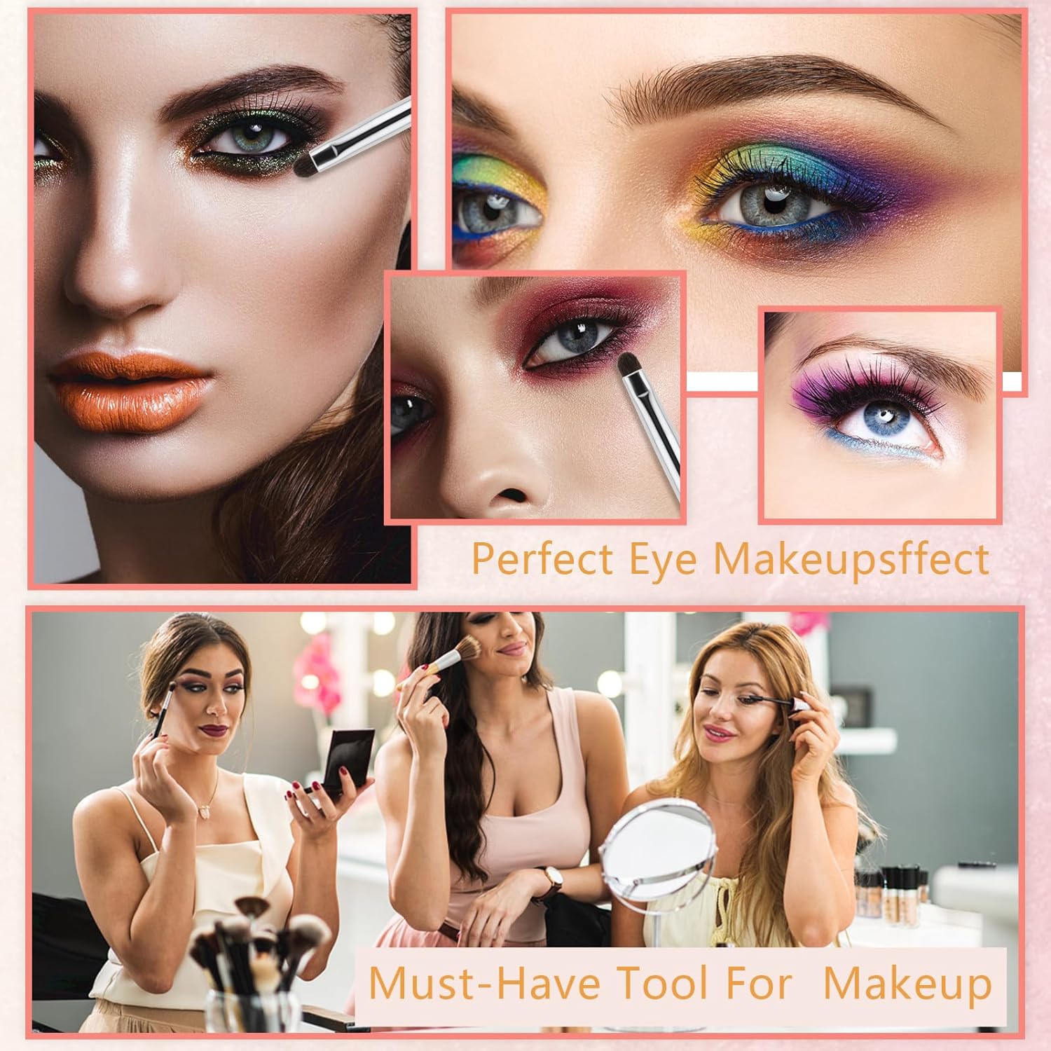 Pinceaux de maquillage professionnels ultra fins : lot de 2 pour femmes et filles, idéal pour un fard à paupières impeccable – Image 6