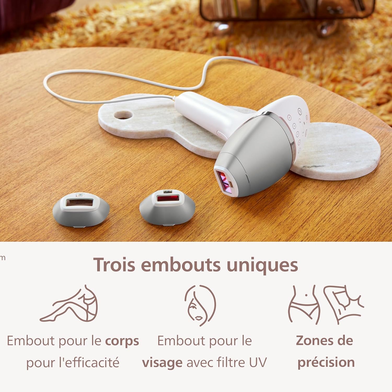 Épilateur à Lumière Pulsée Philips Lumea 8000 Technologie SenseIQ Pour Un Confort Optimal – Image 5
