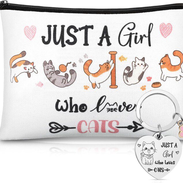 Trousse de maquillage de chat : le cadeau parfait pour les amoureuses des félins Emportez votre passion pour les chats partout avec style et humour !