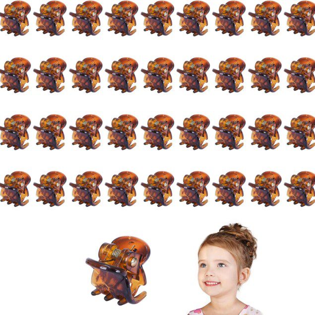 Mini pinces à cheveux marron : 36 pièces élégantes pour filles et femmes   Découvrez ces mini pinces à cheveux griffes, idéales pour sublimer toutes vos coiffures avec style et praticité.