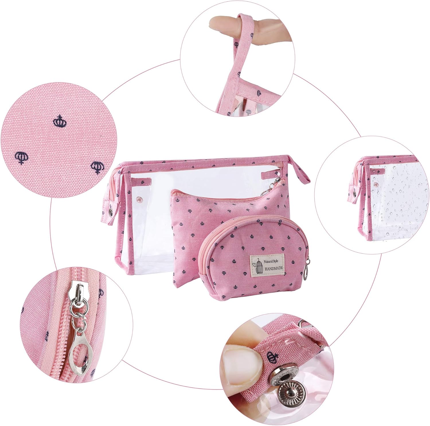 Trousse de maquillage transparente : l’accessoire imperméable idéal pour femmes en voyage – Image 6