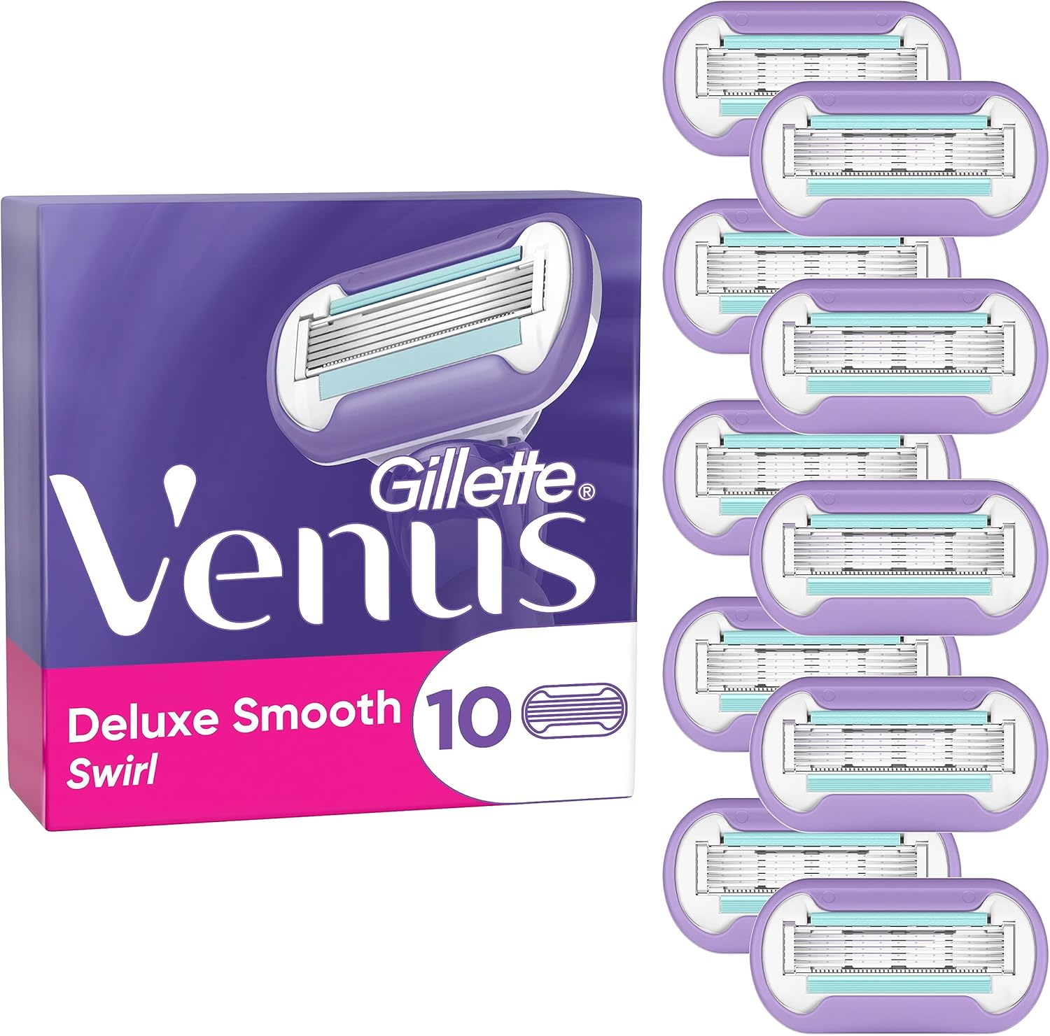 Rasoir Gillette Venus Deluxe pour Femmes - Peau Douce et Protégée