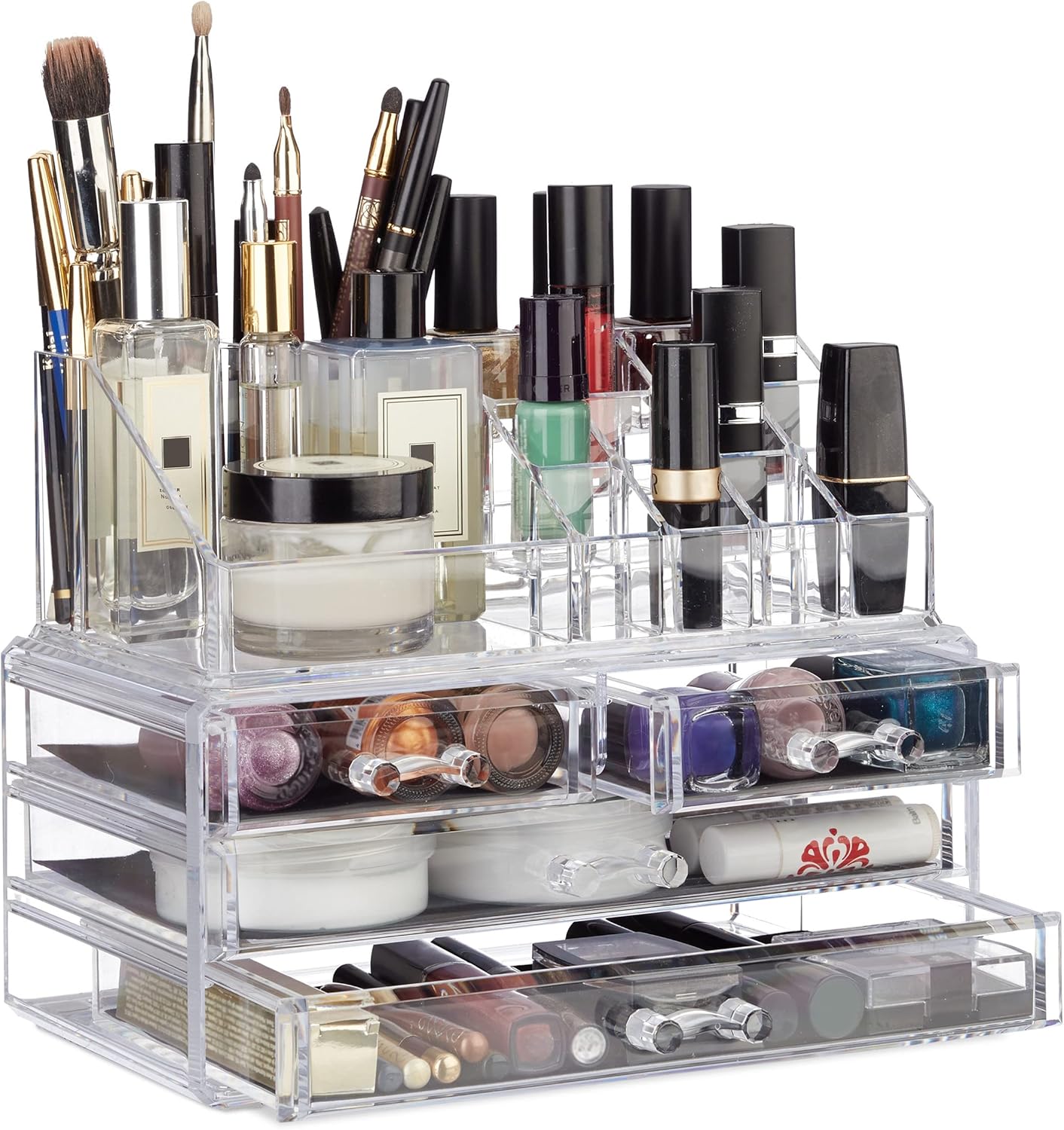 Organisateur cosmétiques : boîte de rangement maquillage pour une organisation optimale et un accès facile