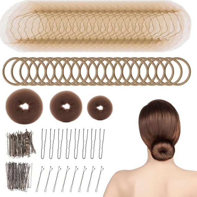Accessoires de coiffure pour enfants et femmes : 183 pièces pour des chignons élégants et faciles à réaliser
