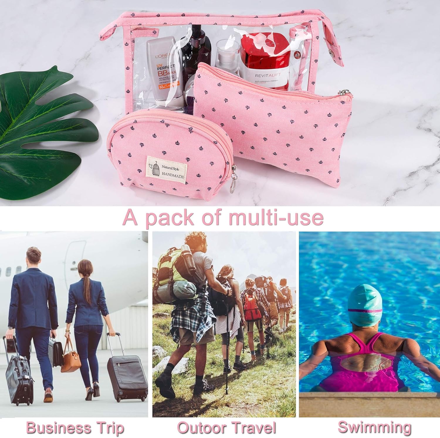 Trousse de maquillage transparente : l’accessoire imperméable idéal pour femmes en voyage – Image 7