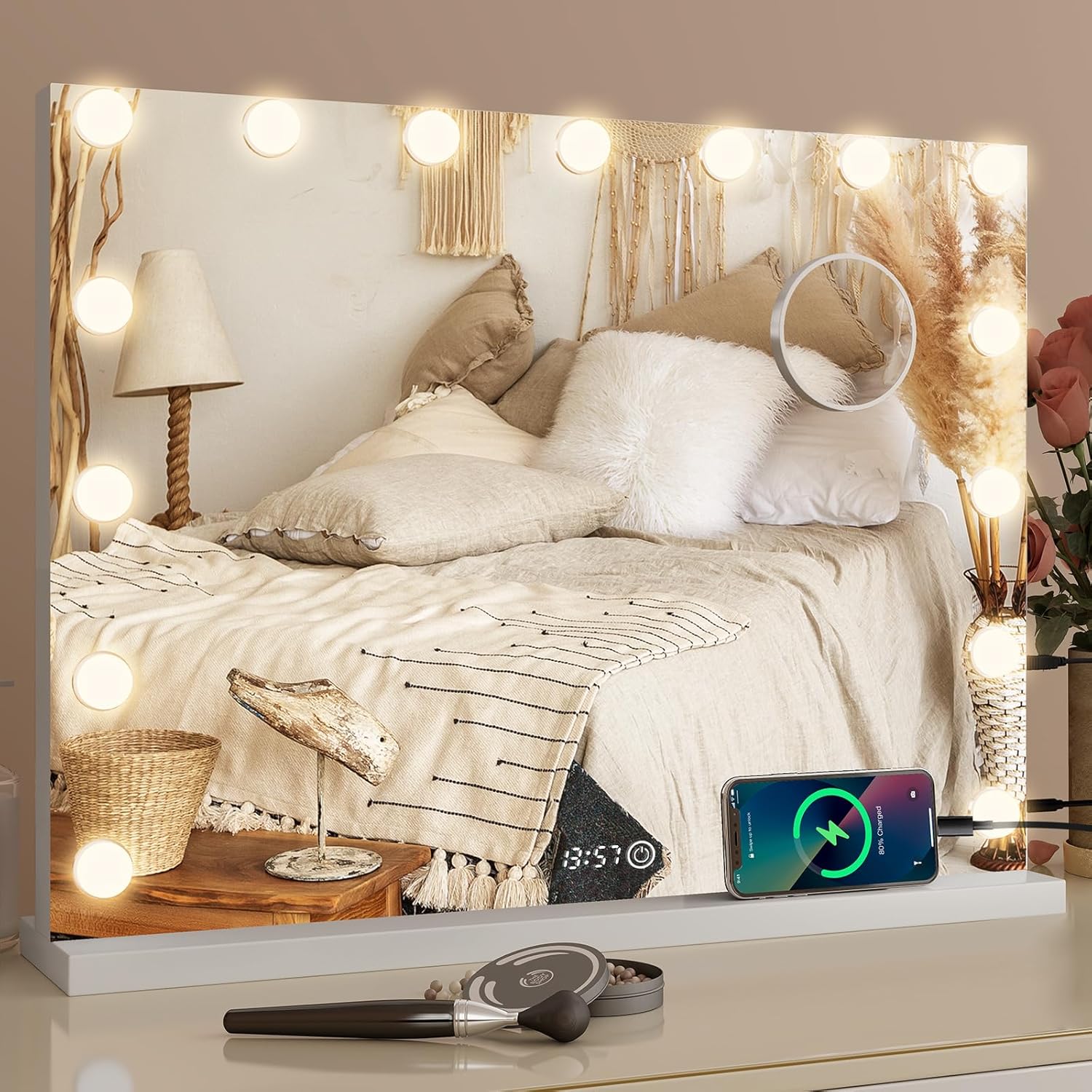 Miroir maquillage hollywood lumineux : l’accessoire indispensable pour les passionnées de beauté

Découvrez le miroir coiffeuse LED avec 15 lumières dimmables et 3 couleurs, idéal pour un maquillage parfait à tout moment de la journée.