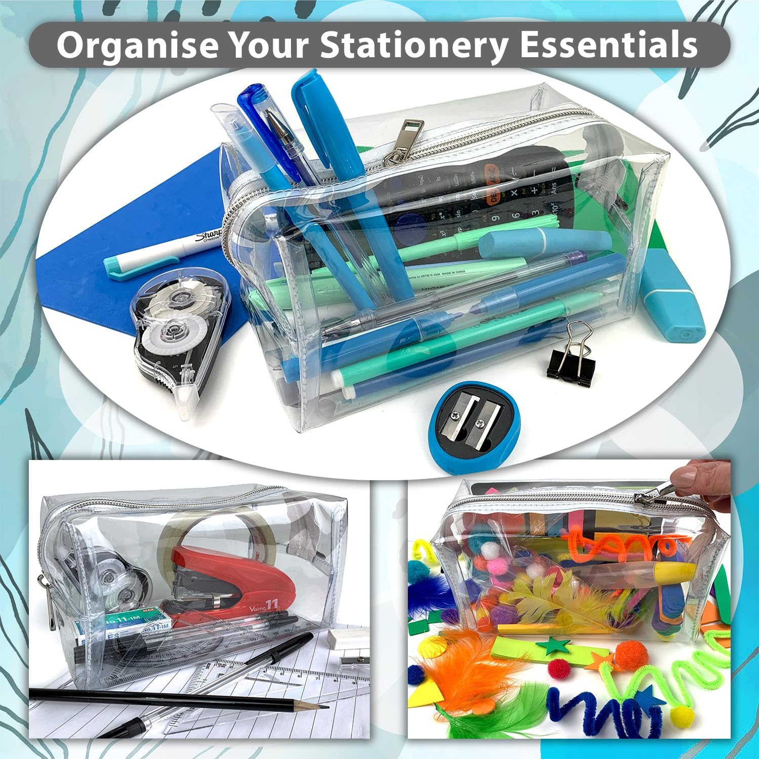 Trousse à crayons transparente : l'accessoire idéal pour les examens des adolescents et des femmes – Image 5