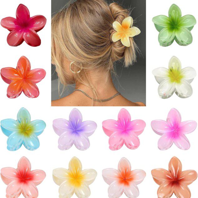Pinces à cheveux en forme de fleur : le lot de 12 indispensables pour sublimer vos coiffures estivales