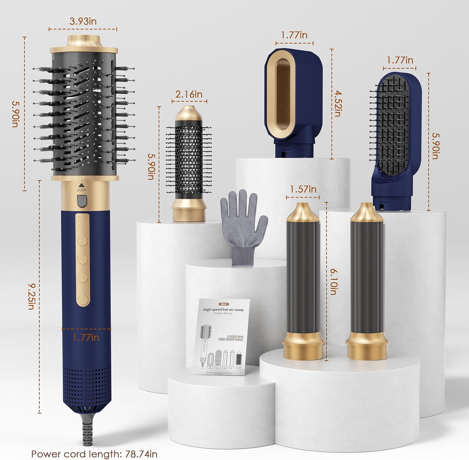 Brosse Chauffante 6 en 1 : Sèche-Cheveux Révolutionnaire – Image 7