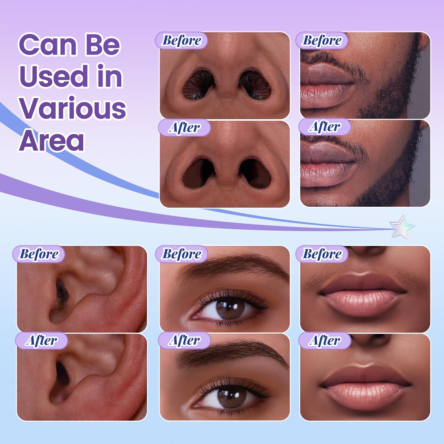 Kit d'épilation du nez et des oreilles : pour un visage impeccablement soigné à domicile – Image 2