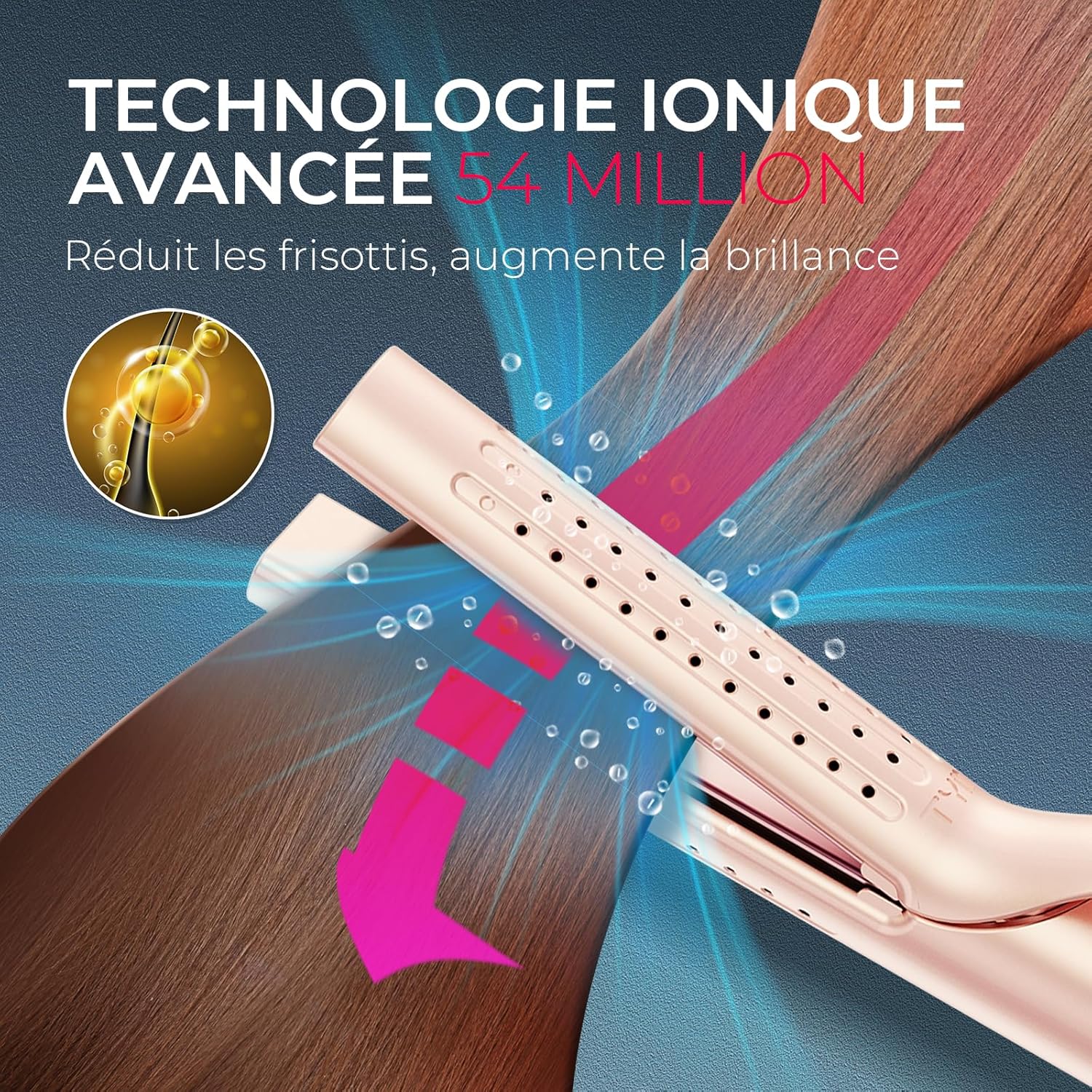 Lisseur boucleur 2 en 1 pour des cheveux lisses et bouclés en un clin d'œil : profitez d'un lissage rapide et de boucles durables – Image 7