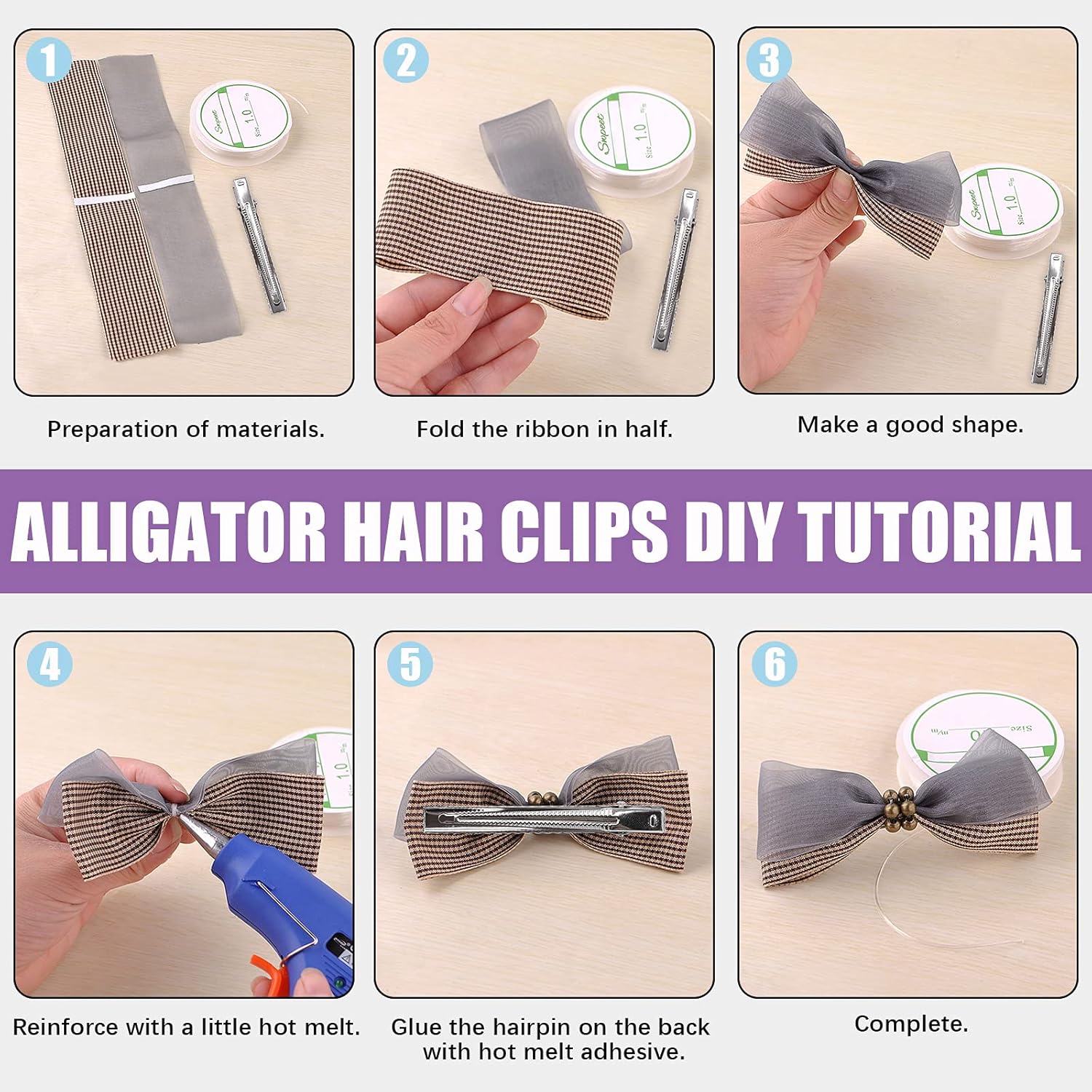 Pinces à cheveux crocodile : le lot idéal de 200 pièces pour coiffer et embellir vos créations – Image 7