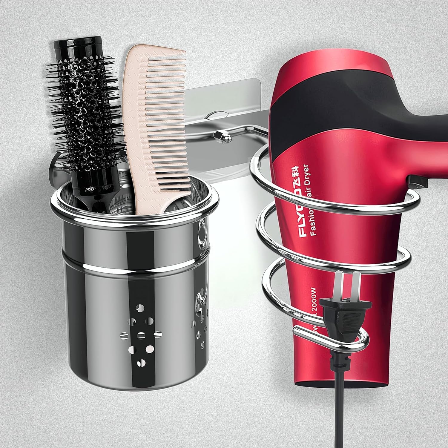 Support Magique pour Sèche-Cheveux : Rangement Pratique!