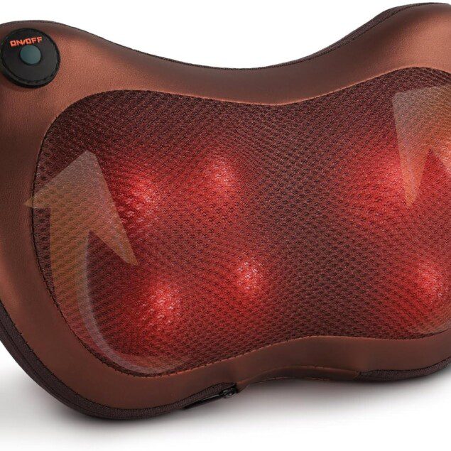Coussin de massage électrique Shiatsu : bien-être pour le dos, la nuque et les jambes à la maison, au bureau ou en voiture