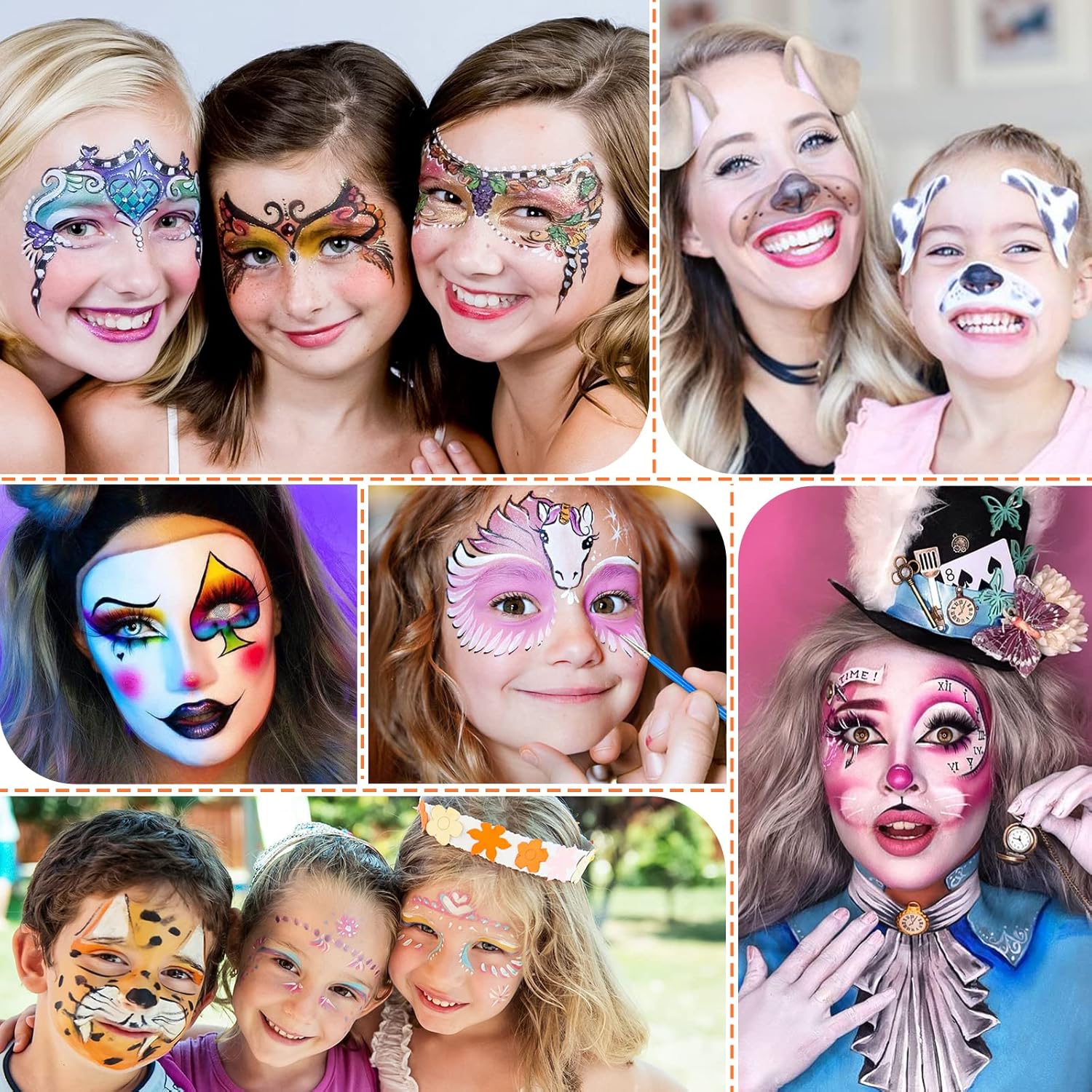 Palette de maquillage enfant : 18 couleurs pour un carnaval, Halloween et plus – Image 2
