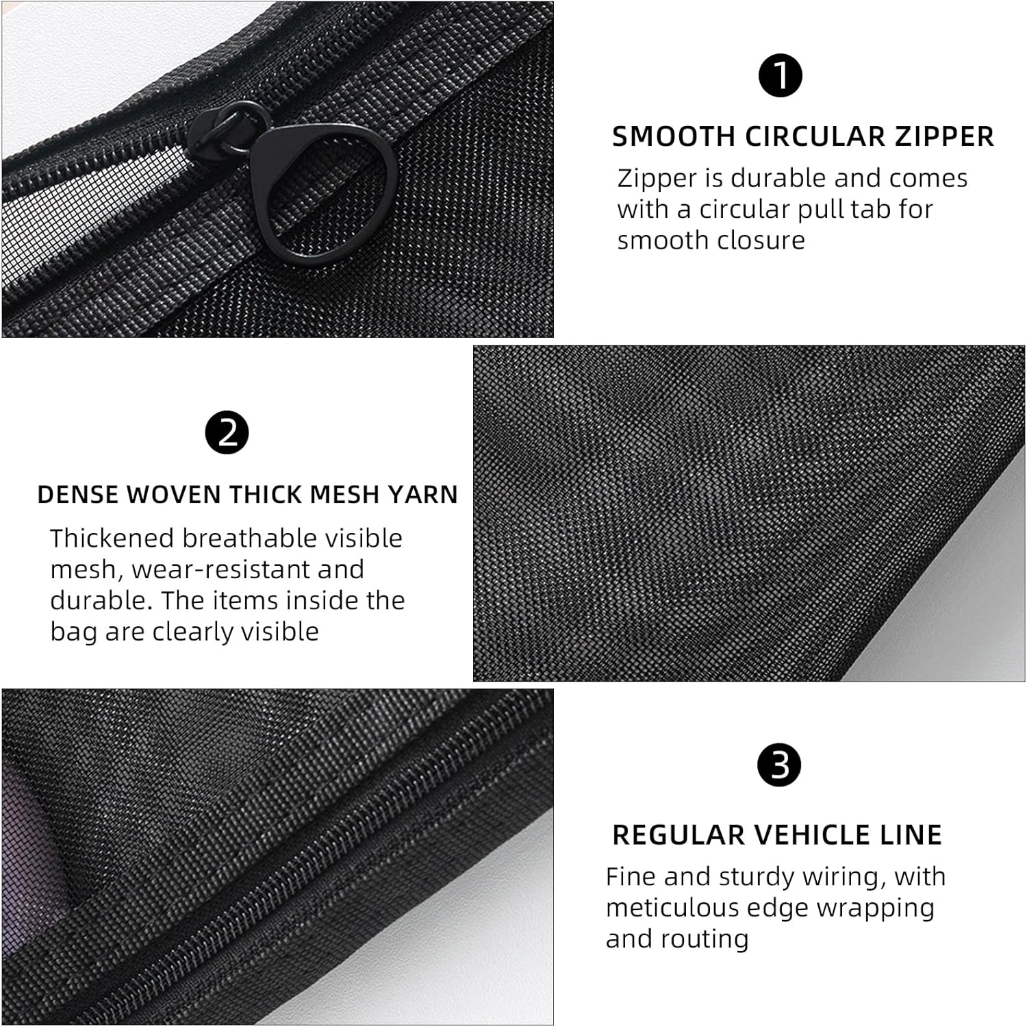 Trousse de toilette femme : 4 pack en nylon pour un rangement élégant et pratique en voyage – Image 3