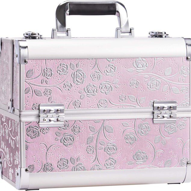 Coffret de maquillage pour les passionnées de beauté : un organisateur élégant avec verrous à clé pour une collection toujours en ordre
