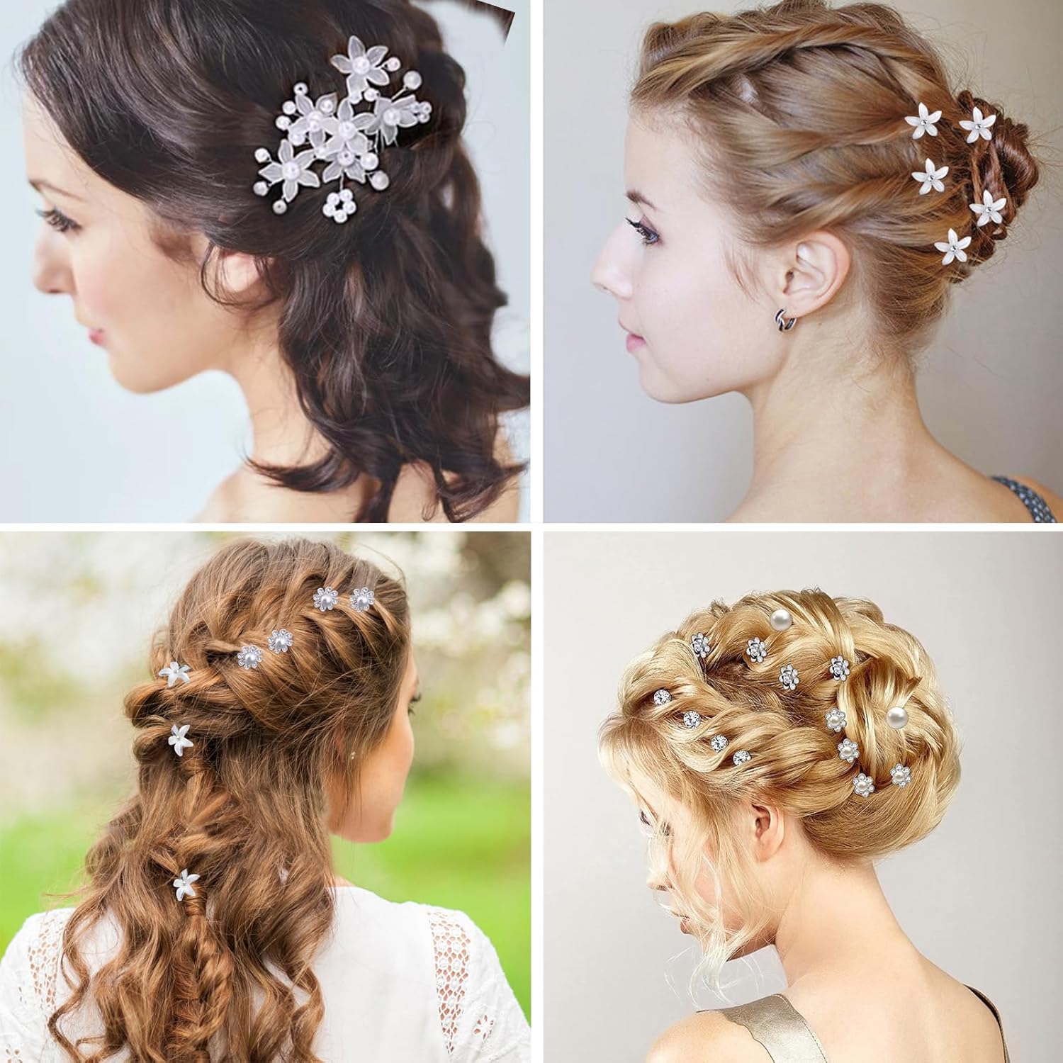 Épingles à cheveux de mariage en strass : 36 pièces élégantes pour sublimer la coiffure de vos demoiselles d'honneur – Image 6