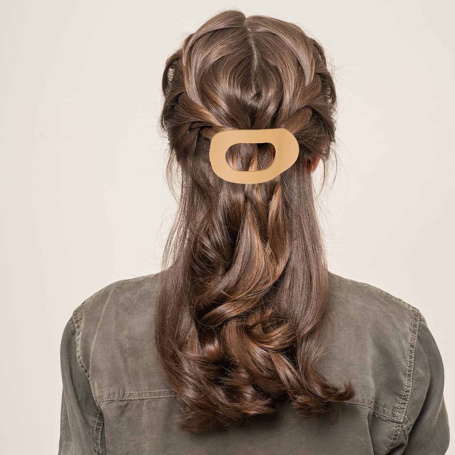 Pinces à cheveux plates : lot de 6 pinces ergonomiques pour femmes aux cheveux épais, fins ou bouclés Profitez d'une tenue solide et élégante grâce à leur grand bec de canard mat – Image 6