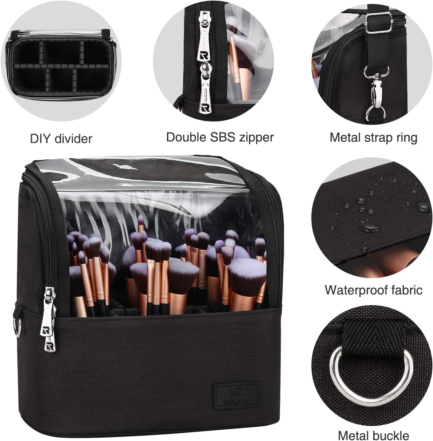 Sac à pinceaux de maquillage multifonction : l'allié idéal pour femmes et filles en déplacement – Image 2