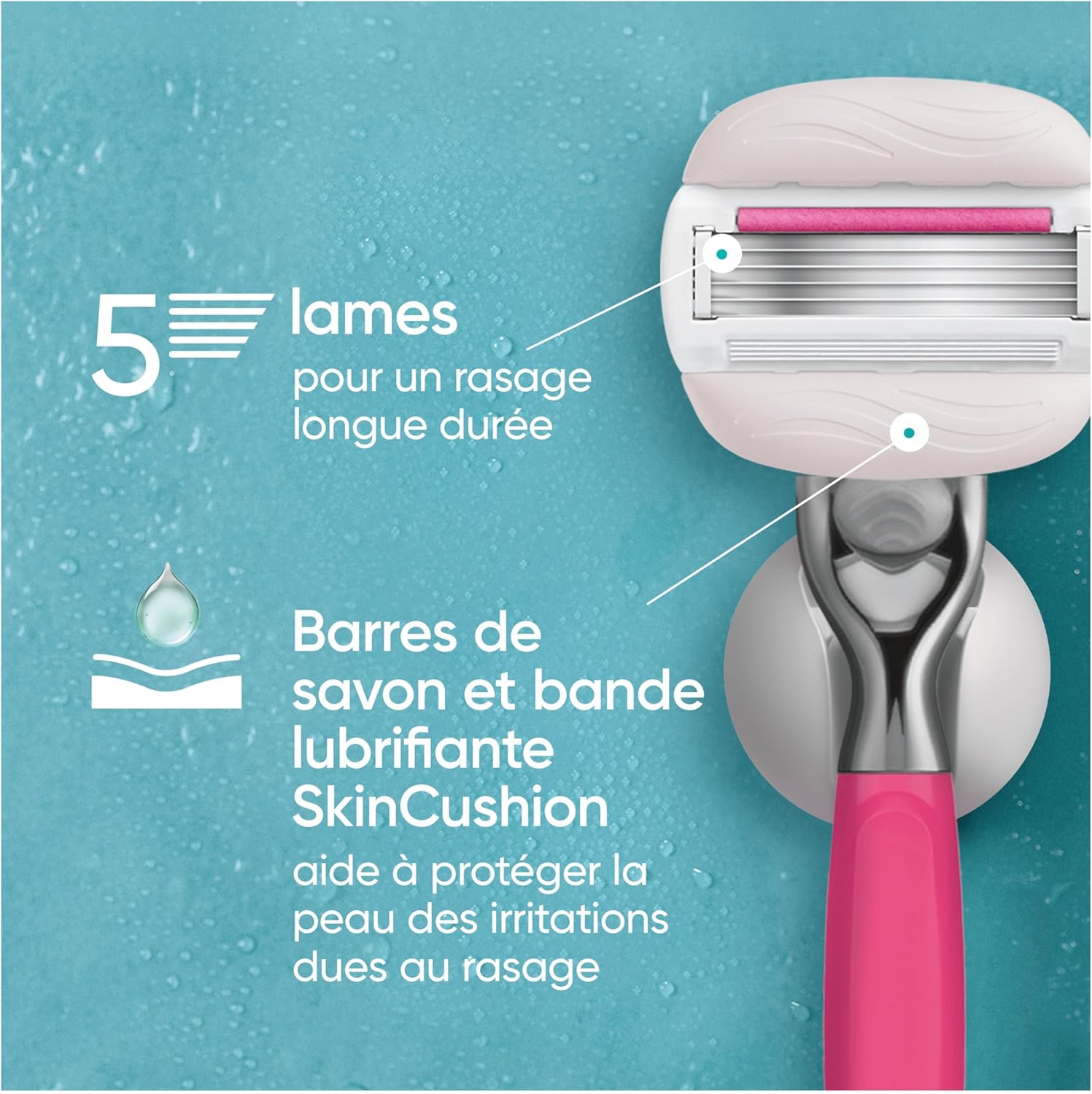Rasoirs Gillette Venus Pro ComfortGlide pour Femmes - Hydratation – Image 2