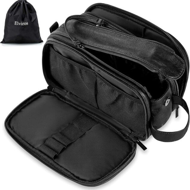 Trousse de Toilette Homme Imperméable et Spacieuse