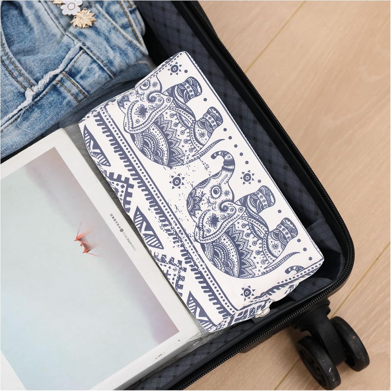 Petite trousse de maquillage élégante pour femme : parfaite pour le sac à main et les voyages – Image 7