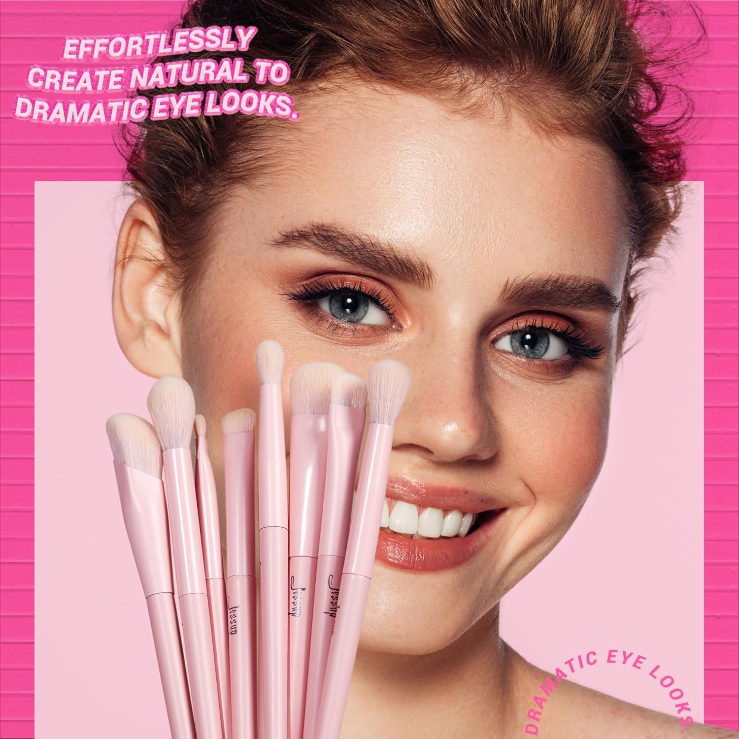 Pinceaux de maquillage rose : kit haut de gamme vegan pour un teint parfait Découvrez notre set de 14 pinceaux pour un maquillage professionnel Sous ce titre, vous pourriez ajouter une description qui met en avant l'élégance et la qualité des pinceaux, ainsi que leur utilisation facile pour les amateurs comme les professionnels. – Image 5