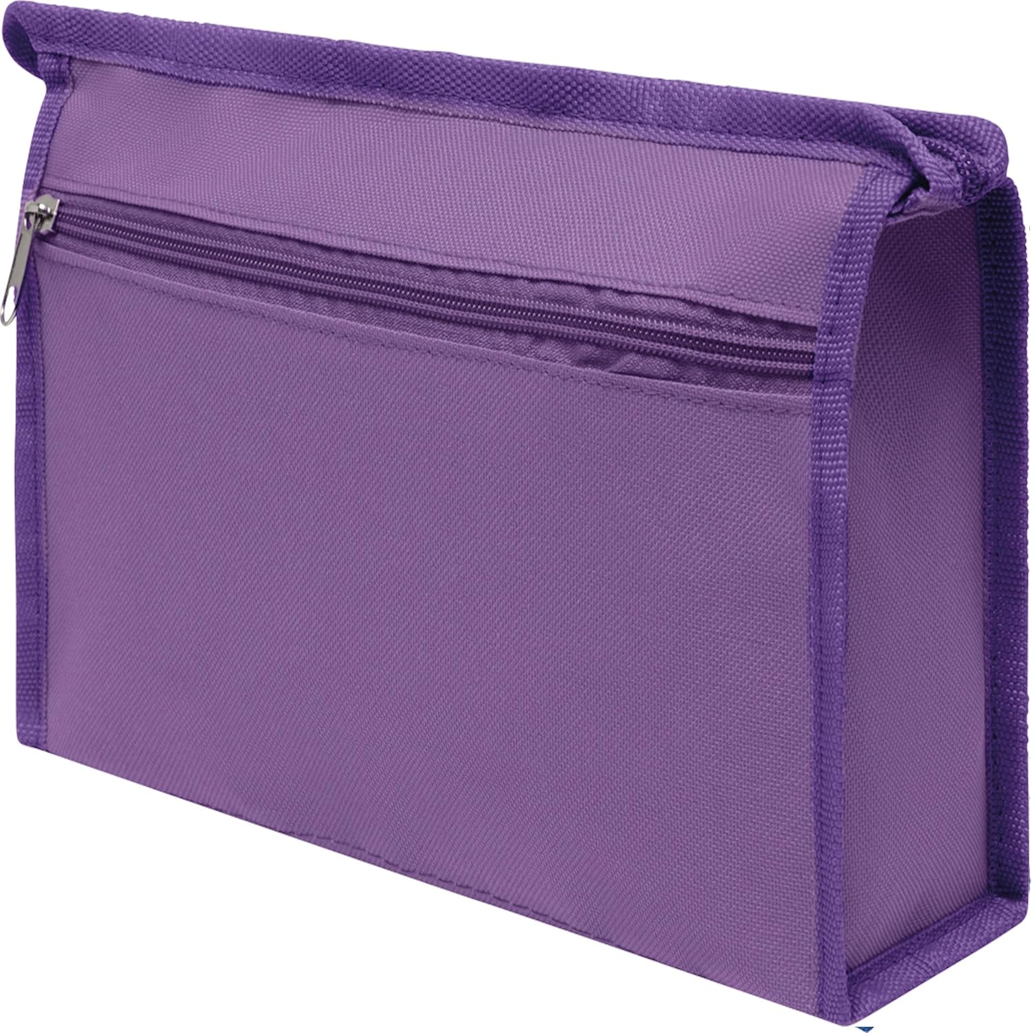 Trousse de toilette pliable pour voyageurs : élégance et praticité en violet moderne