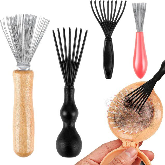 Outils de nettoyage pour cheveux : lot de 4 accessoires pratiques et efficaces