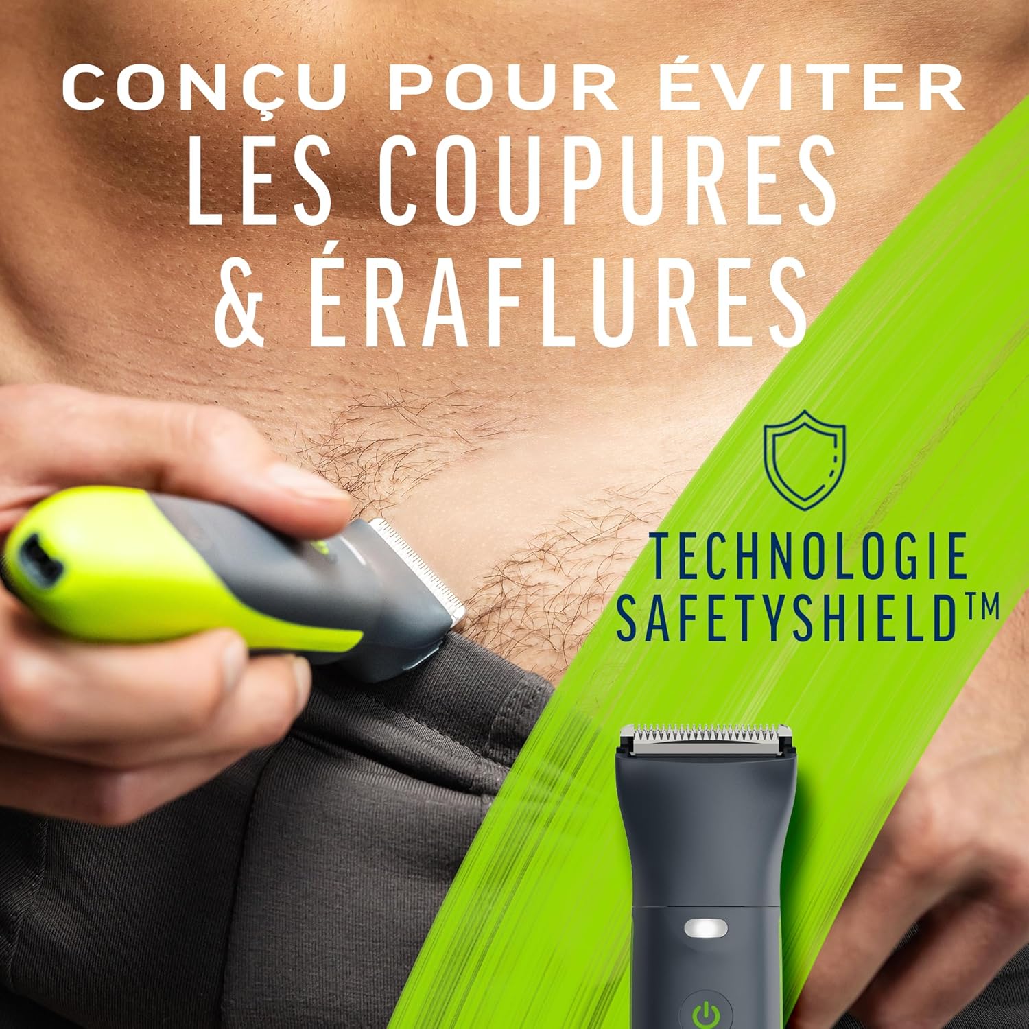 Tondeuse intime pour homme : rasoir électrique multi-usage 100% étanche pour un confort optimal – Image 3