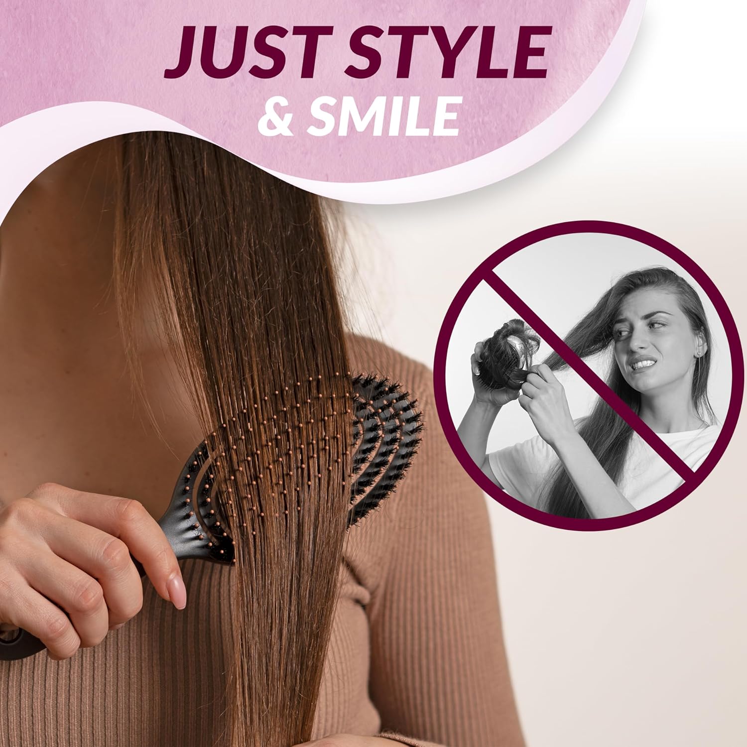 Brosse cheveux démêlante magique : le choix idéal pour les cheveux longs et fragiles – Image 4