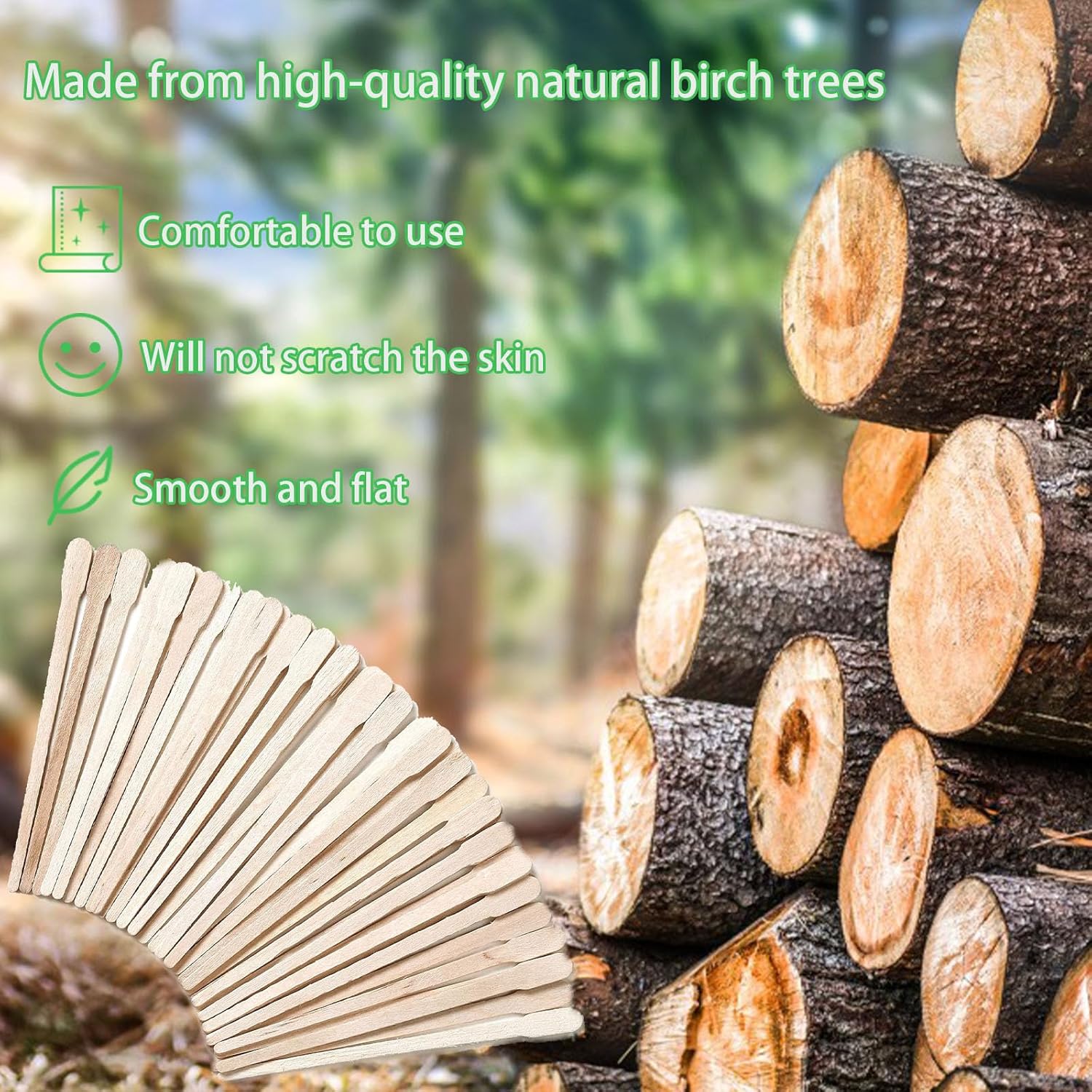 Bâtons de cire en bois : 200 pièces pour une épilation précise du corps et du visage – Image 8