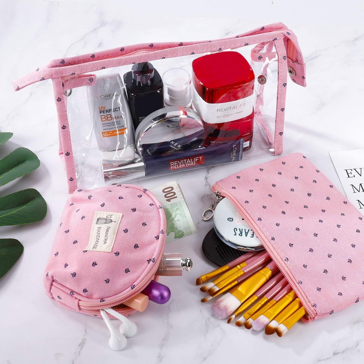 Trousse de maquillage transparente : l’accessoire imperméable idéal pour femmes en voyage – Image 2