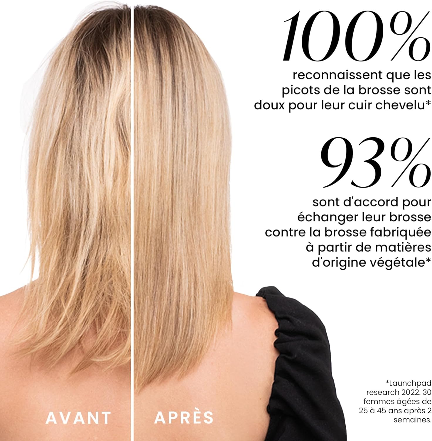 Brosse Démêlante Végétale Douce pour Cheveux Colorés – Image 6