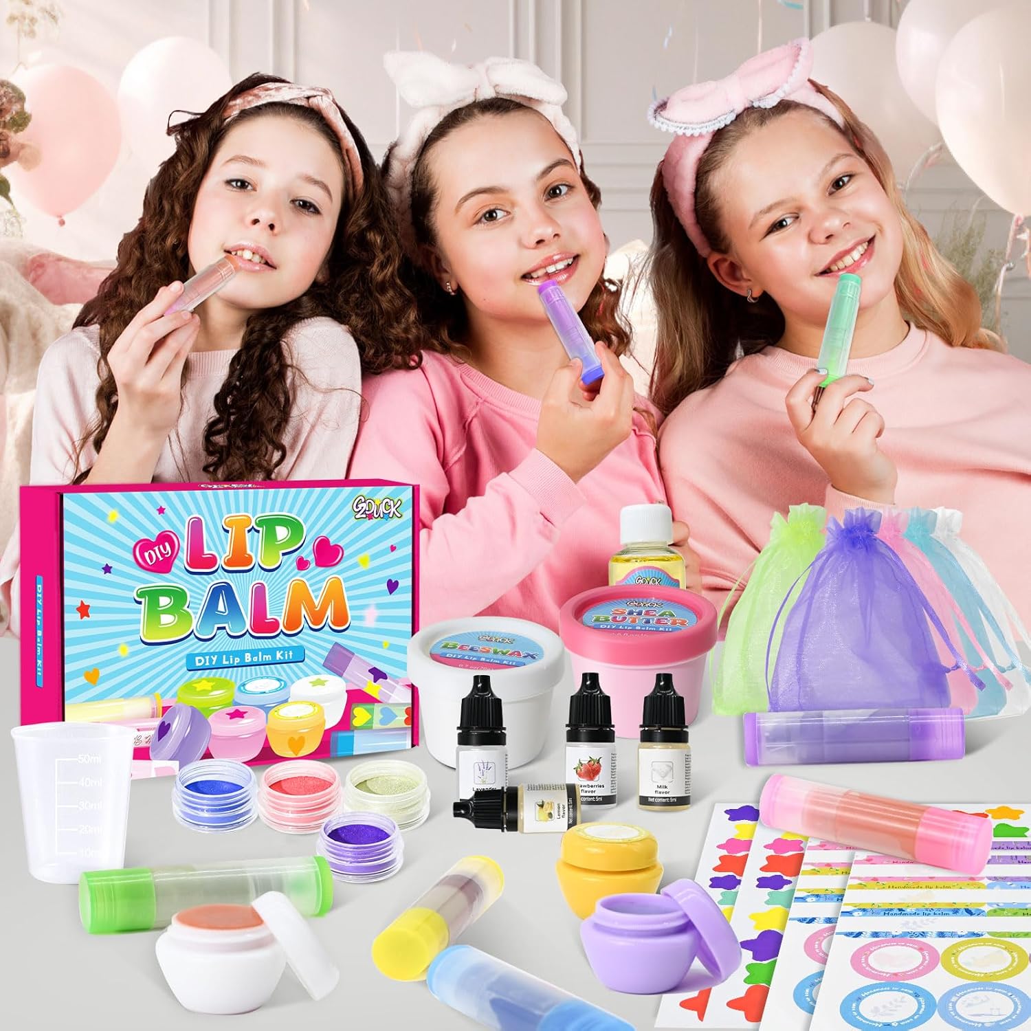 Kit de fabrication de gloss à lèvres hydratant : une activité créative et amusante pour filles et femmes – Image 5