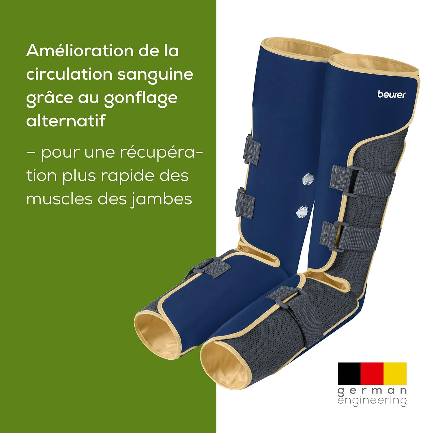 Appareil de massage des jambes Beurer FM 150 : soulagement des tensions et sensation de légèreté à domicile pour les personnes souffrant de jambes lourdes – Image 3