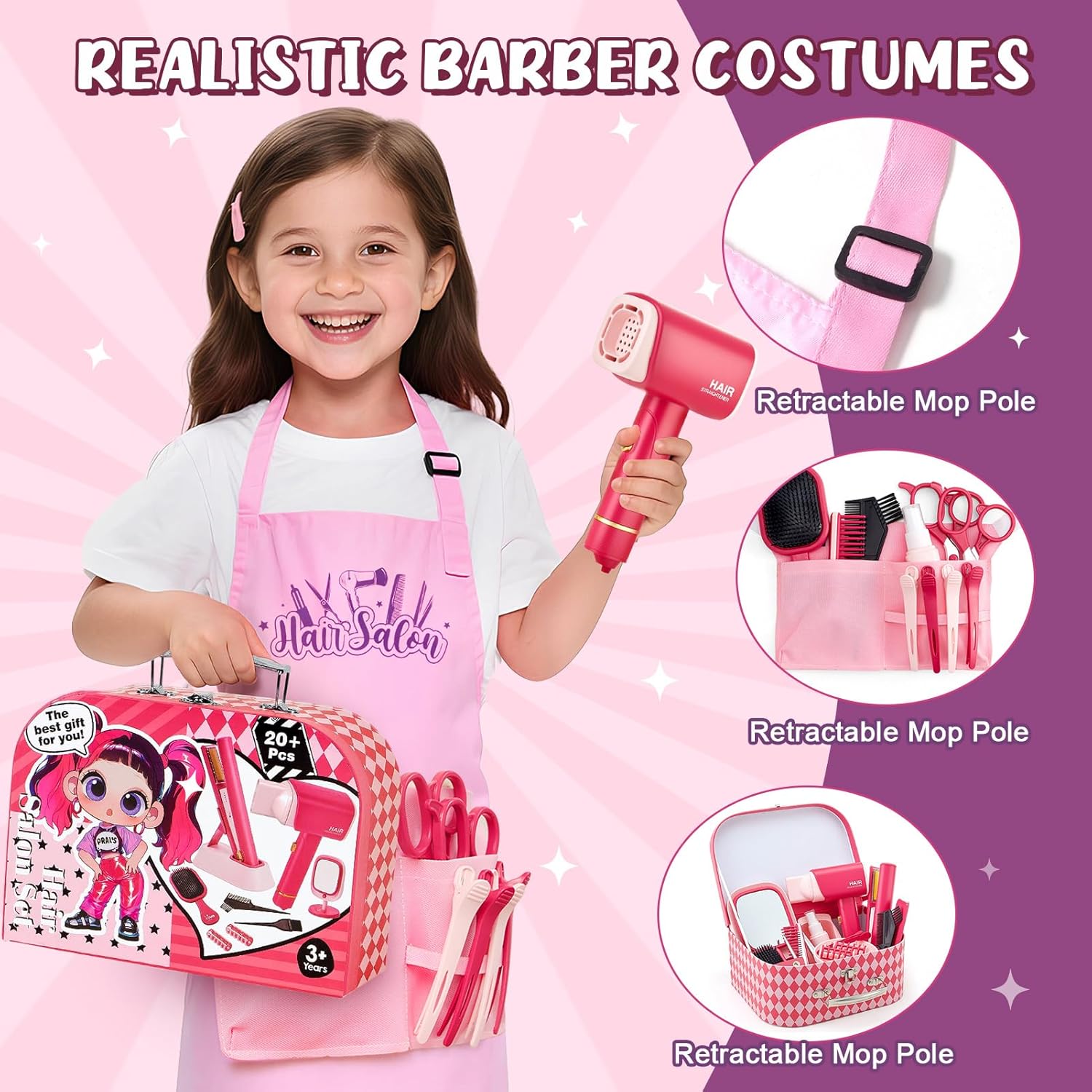 Coiffure et maquillage pour enfant : le kit complet de beauté pour filles de 3 à 8 ans – Image 6