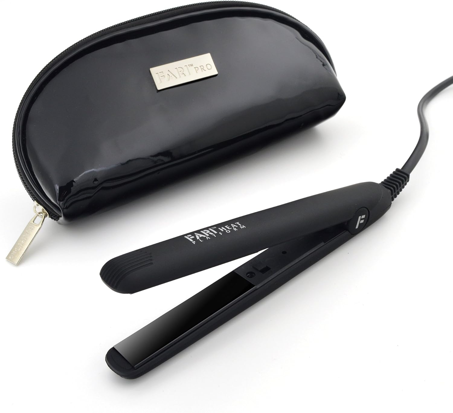 Fari Mini fer à lisser de voyage en céramique tourmaline : l'allié parfait pour des cheveux soyeux et lisses partout, pour les globetrotteuses