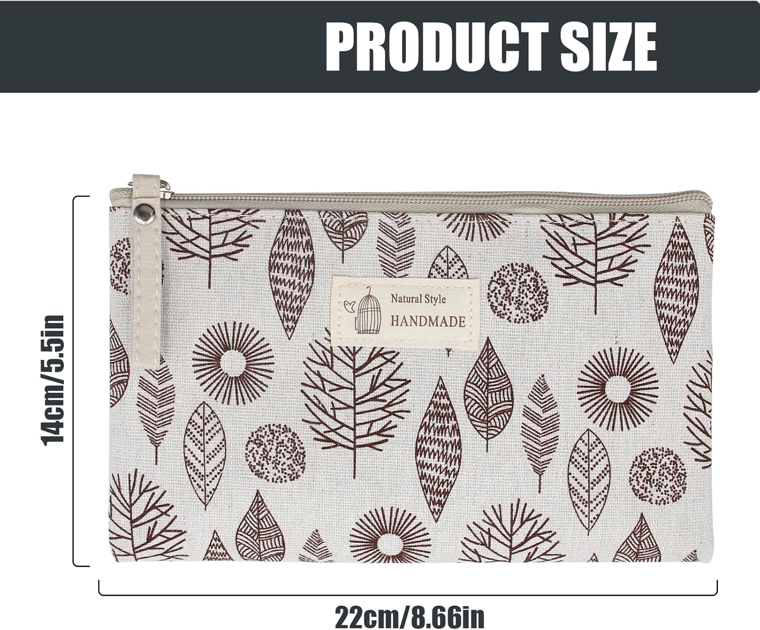 Sac cosmétique en toile : trousse de maquillage multi-fonctionnelle pour les voyages et le fitness – Image 2
