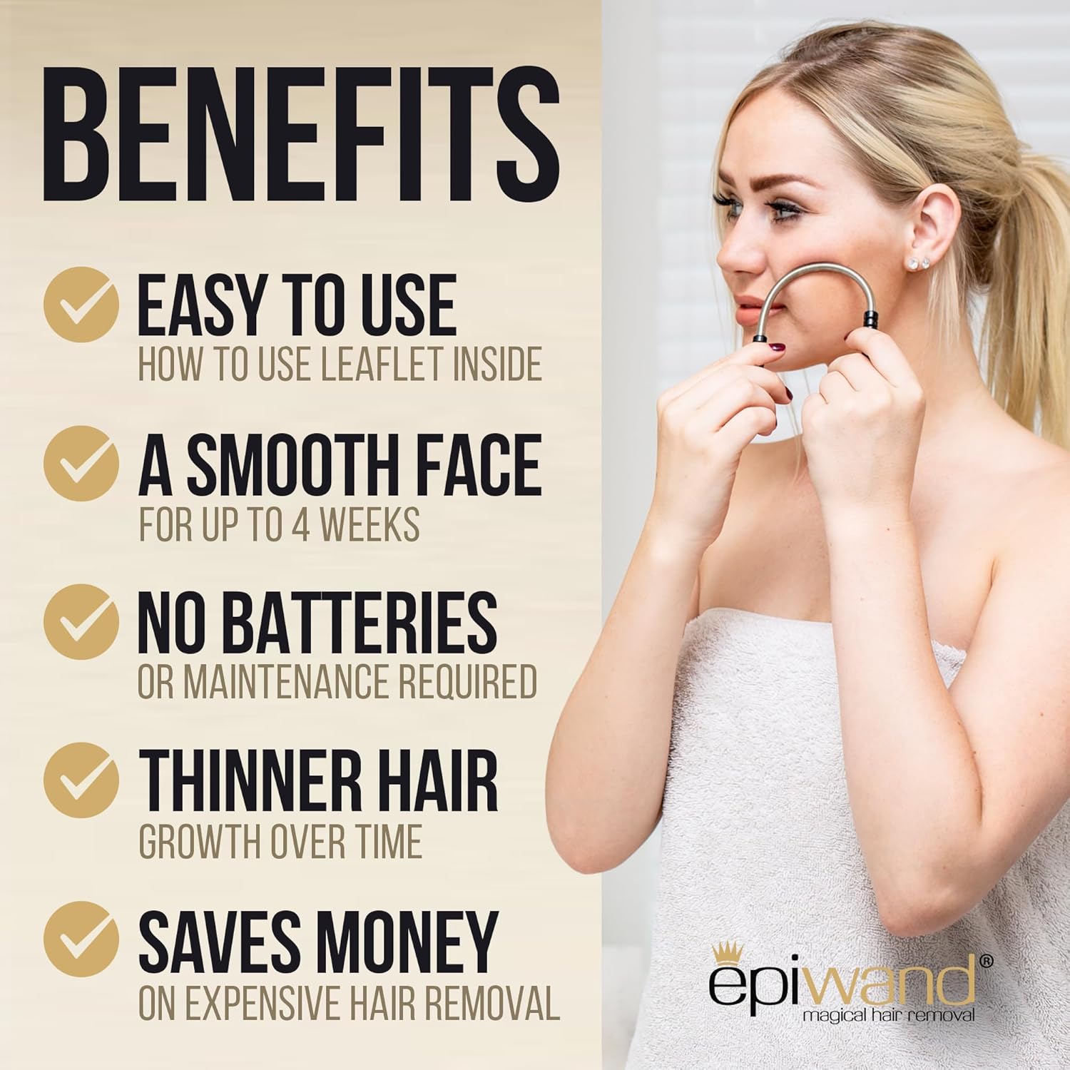 Epilateur soin du visage : mini appareil doux pour femme, idéal pour épiler sourcils, lèvre supérieure et menton sans irritation – Image 2
