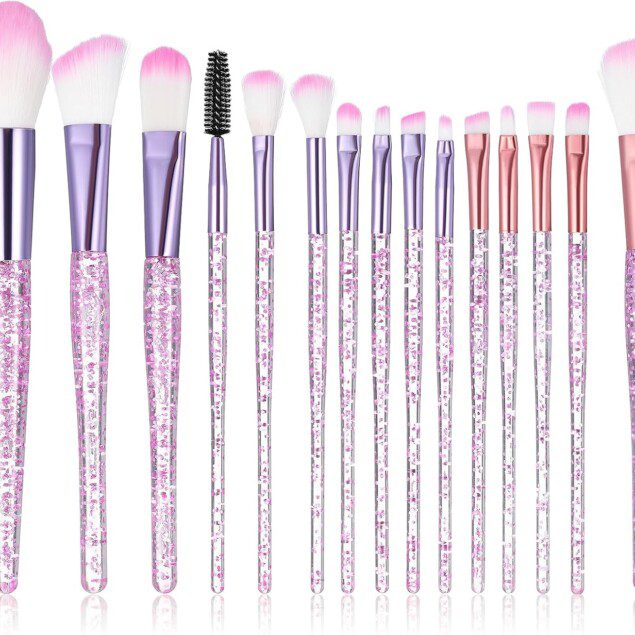 Kit de pinceaux de maquillage 15 pièces : pour enfants et professionnels, idéal pour un teint parfait et des yeux sublimés