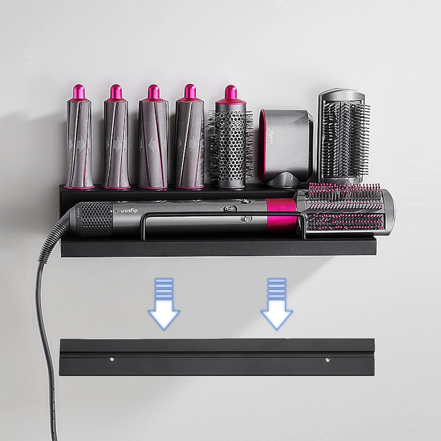 Support de montage mural pour Dyson Airwrap : un organisateur élégant et pratique pour salle de bain à domicile – Image 5